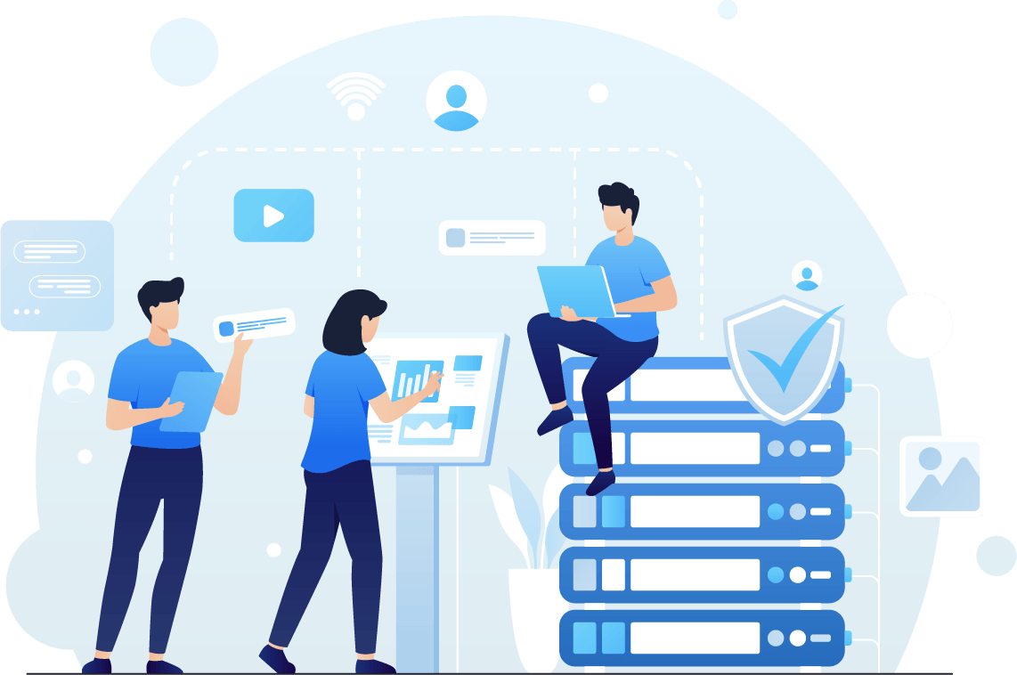 Professional team collaboration